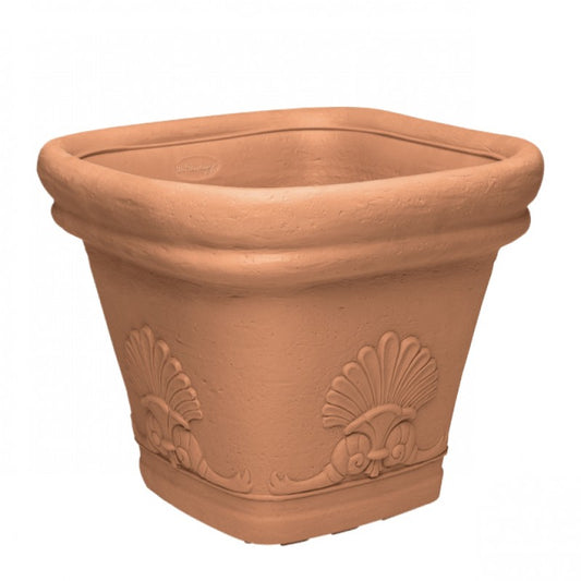 Ruukku Zeus 45 DiMartino aluslautasella, terracotta