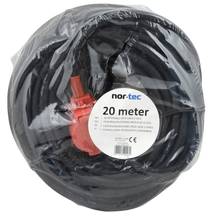 Jatkojohto 20m, ulkokäyttöön 3x2,5mm2 NOR-TEC