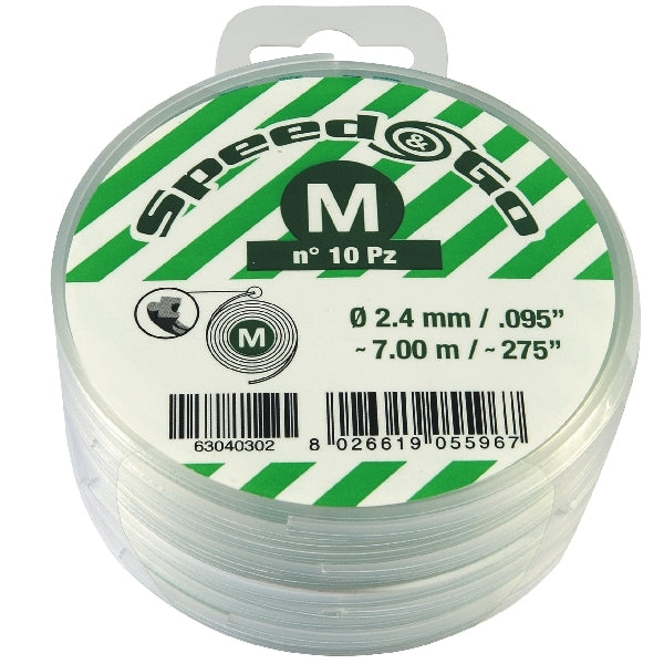 Siimakasetti 10kpl Speed&Go 2,4mm x 7m