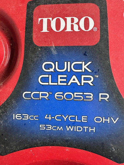 Käytetty Toro CCR 6053 R lumilinko